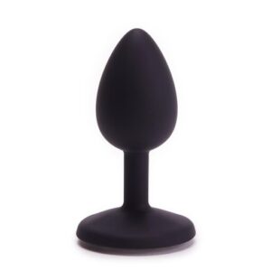 Jeweled Base Silicone Butt Plug